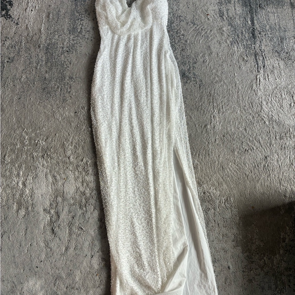 Elegant White Evening Gown